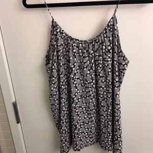 Tucker patterned tank top, size M/L